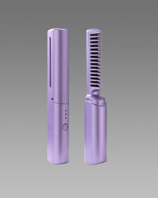 Rechargeable mini hair straightener